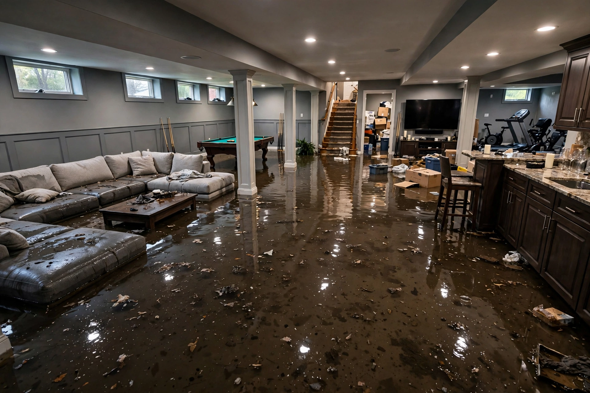 Before photo,  Emergency Water Extraction in Woodmore, by Bowie Water Damage Restoration Company