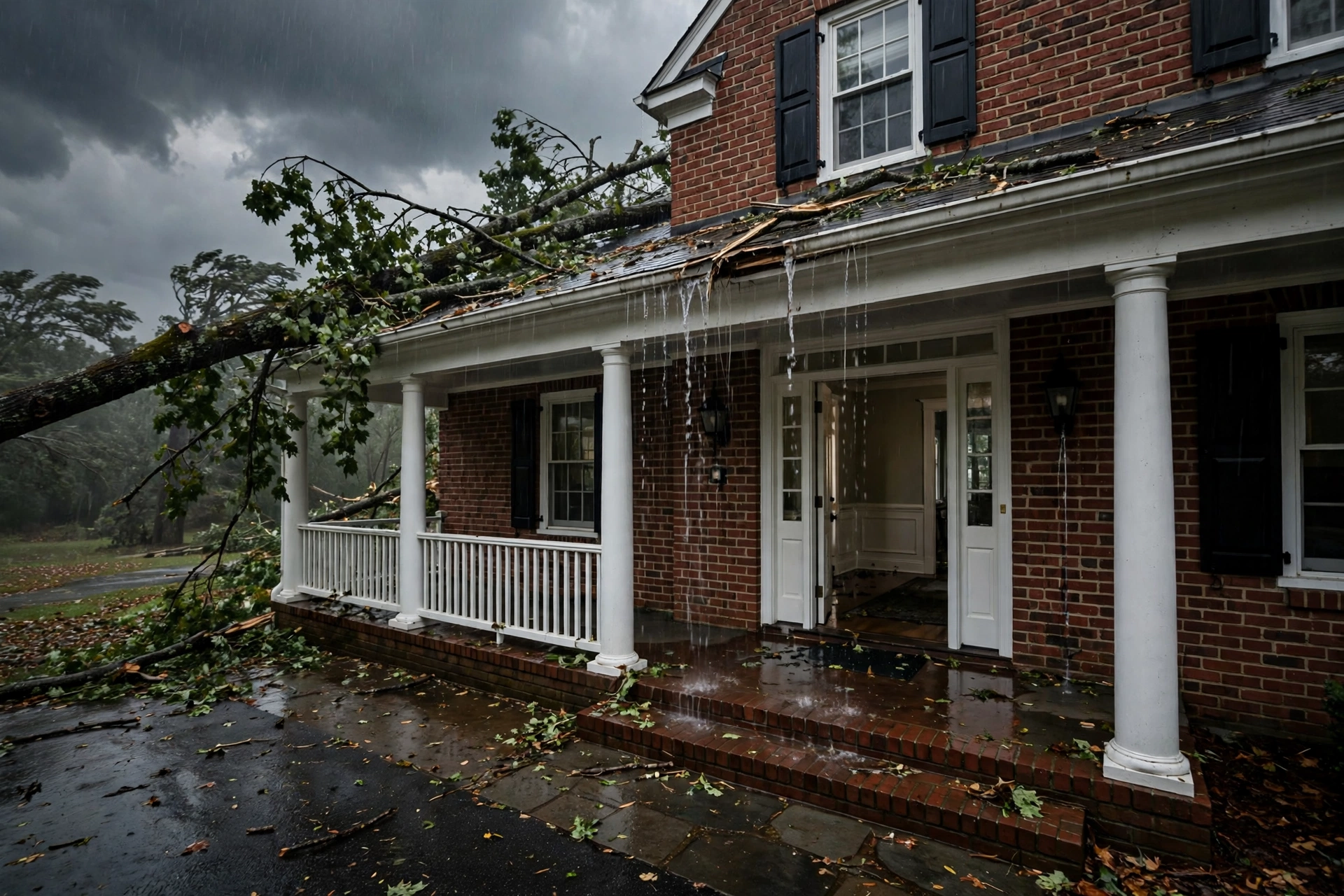 Before photo,  Storm Damage Restoration in White Marsh, by Bowie Water Damage Restoration Company