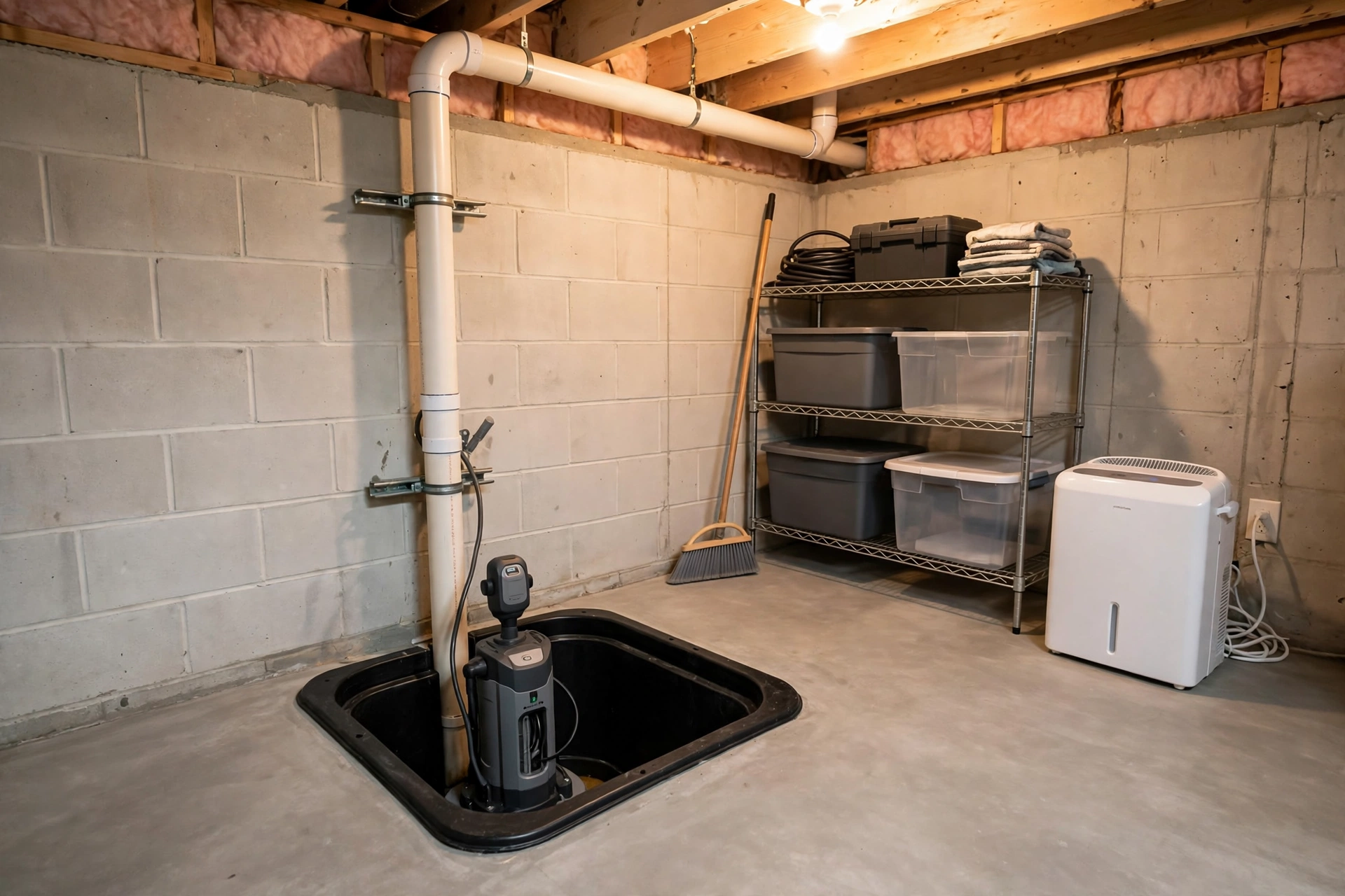 Sump Pump Failure Cleanup — Sump Pump Failure Cleanup in Somerset by Bowie Water Damage Restoration Company